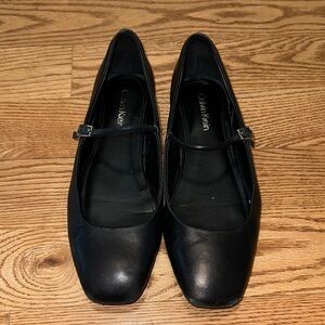 Calvin Klein Black Mary Jane Flats